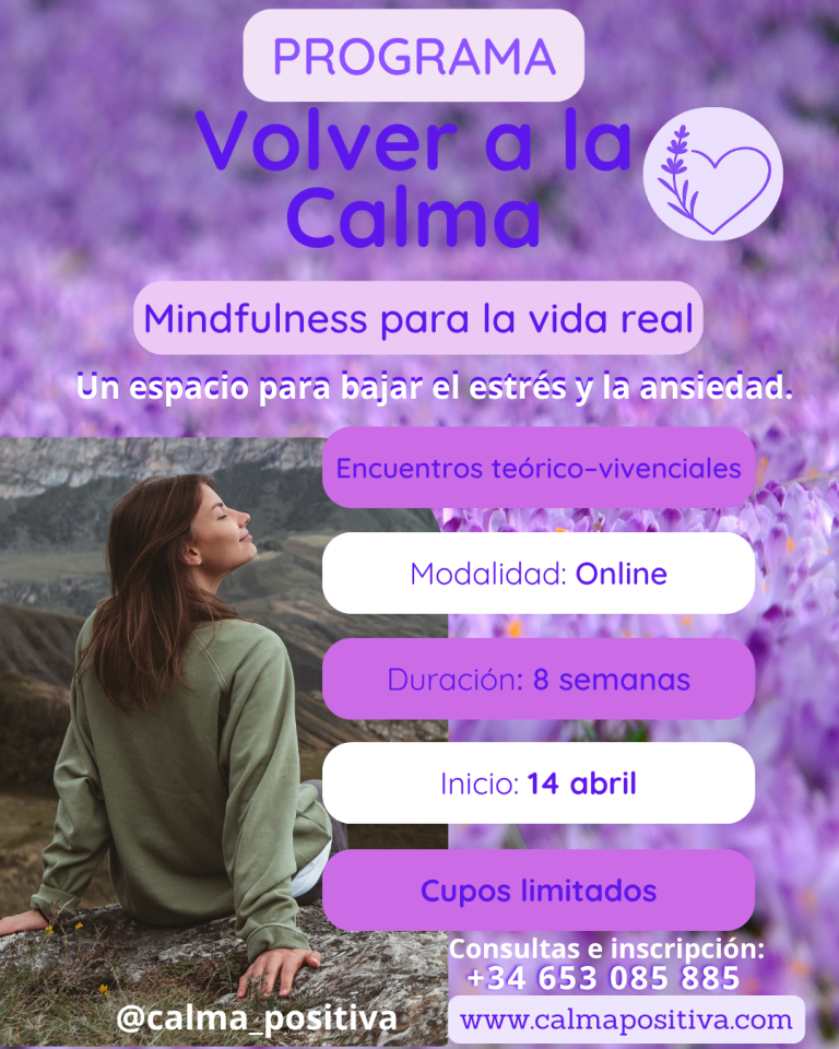 Programa online: Volver a la Calma